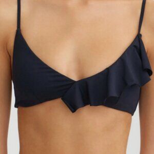 Marysia Swim Newport Ruffle Top in Black